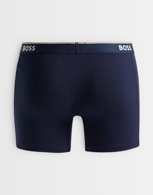 Boss Bodywear 3-pack Power loggoband trunks i svart, 2 av 3