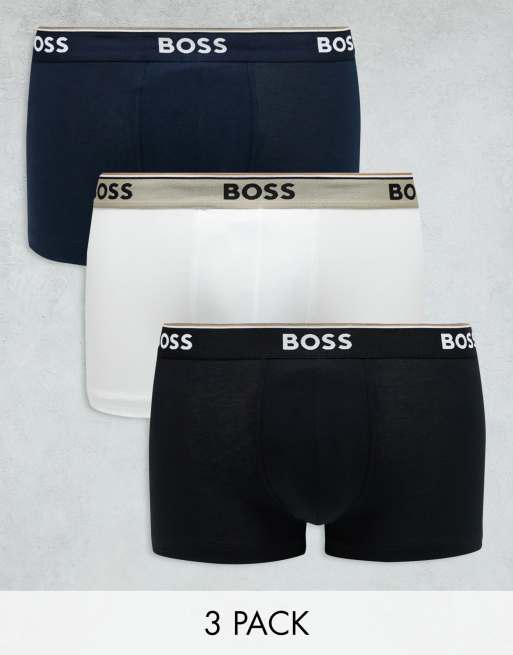 Boss Bodywear 3 pack power trunk in multi | ASOS