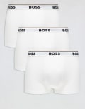 [BOSS Bodywear] BOSS Bodywear 3-pack power trunks in white M White