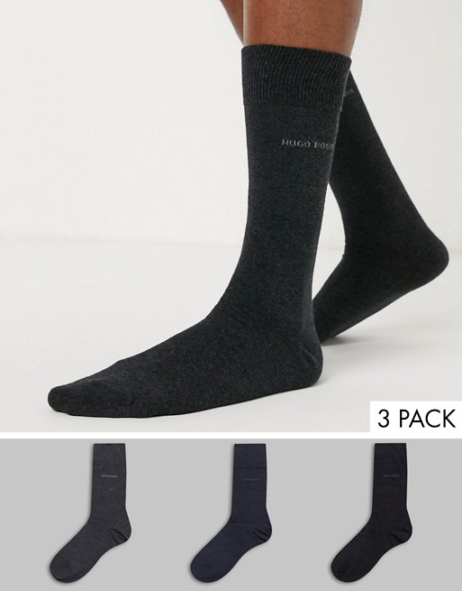 BOSS bodywear 3 pack socks giftset in multi