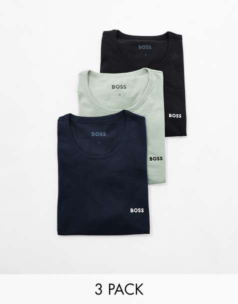 BOSS Bodywear 3 pack t-shirt in multi - view 1