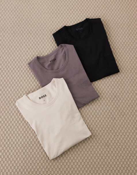 Boss Bodywear 3 pack t-shirt in multi