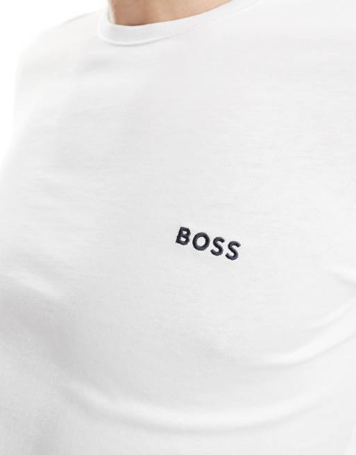 Boss Bodywear 3 pack t-shirt in navy, grey and white, 4 of 4