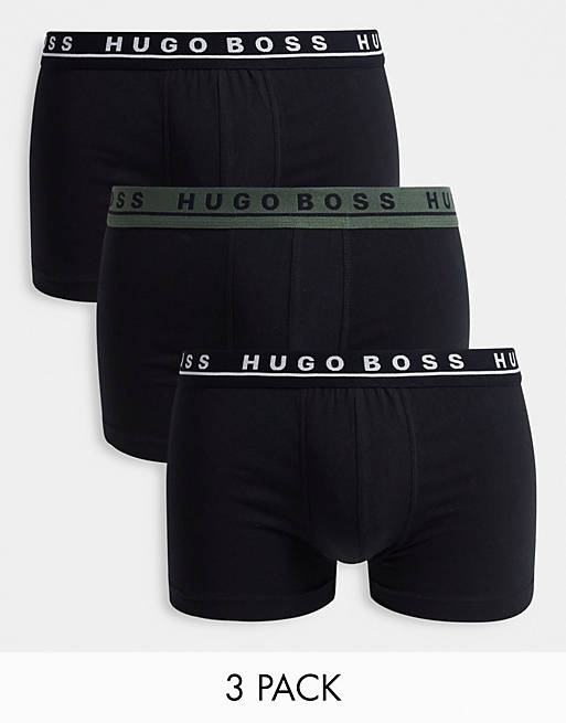  Underwear/BOSS Bodywear 3 pack trunks in black 