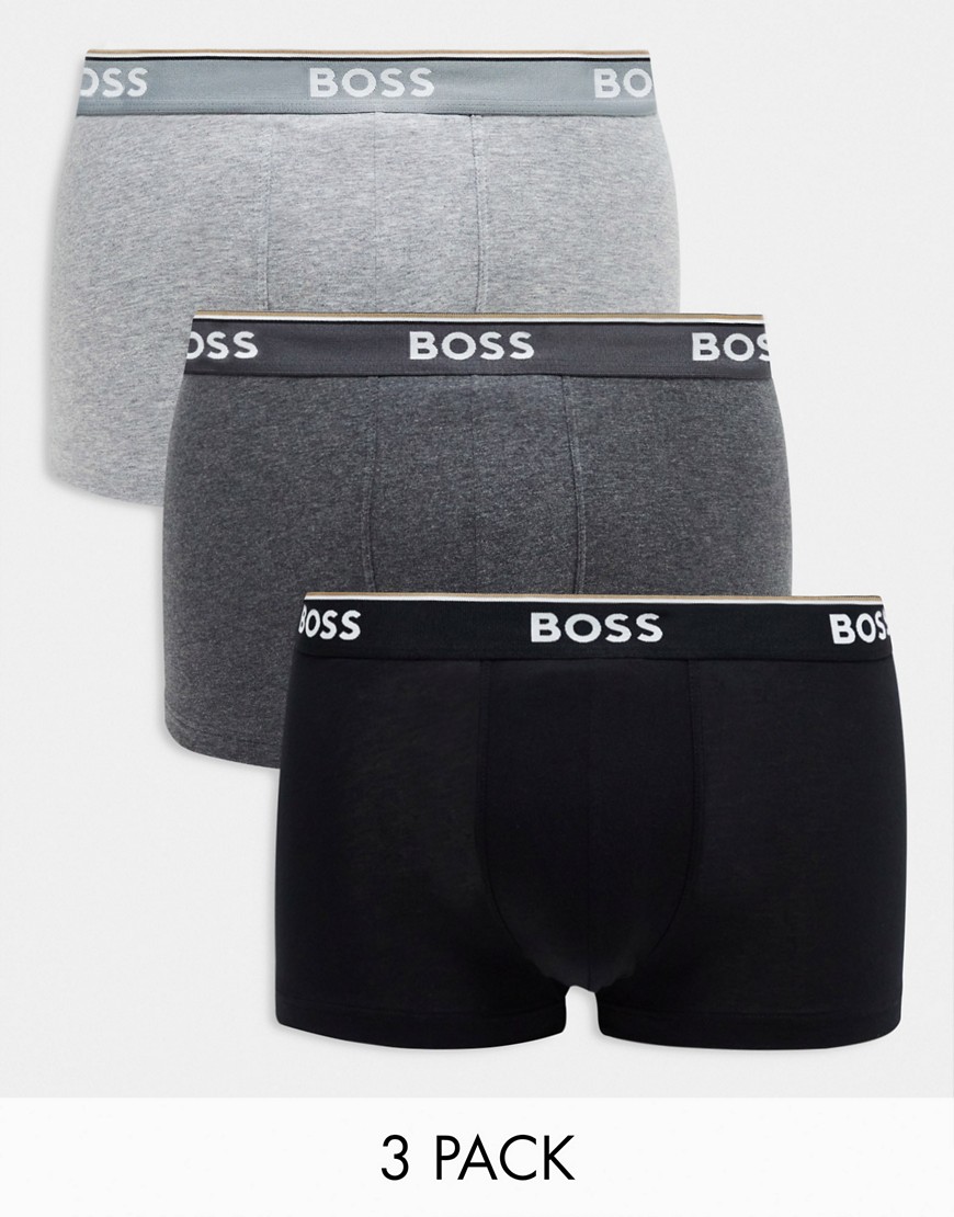 Boss Bodywear 3 pack trunks in multi