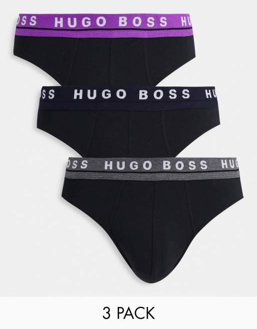 BOSS - Bodywear - 3-pak sorte underbukser 
