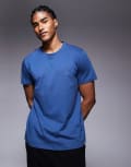 [BOSS Bodywear] BOSS Bodywear 365 logo t-shirt regular fit in mid blue M Mid Blue