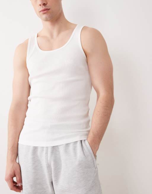 BOSS Bodywear – 3er-Pack gerippte, mehrfarbige Trägertops mit Logo, 5 von 5