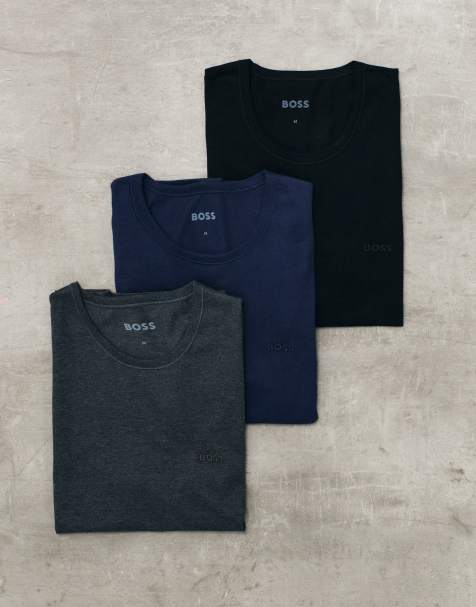BOSS Bodywear – 3er-Pack T-Shirts in verschiedenen Farben - view 1