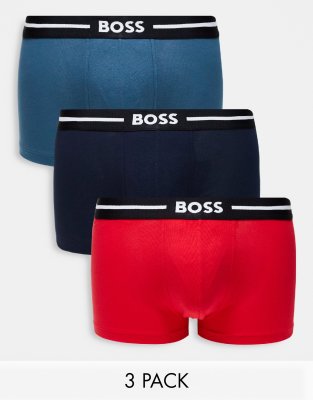 BOSS – Bodywear – 3er-Pack Unterhosen In Verschiedenen Farben | ASOS