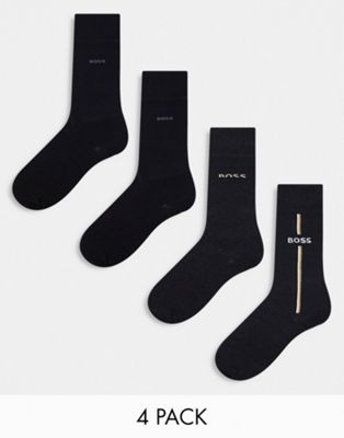 Boss Bodywear 4 pack sock gift set in multi