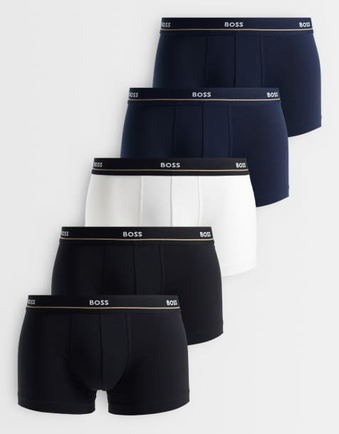 BOSS Bodywear 5-pack majtek z logo na pasie w wielu kolorach - view 1