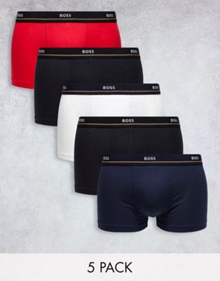 BOSS Bodywear 5 pack trunks in multi - ASOS Price Checker