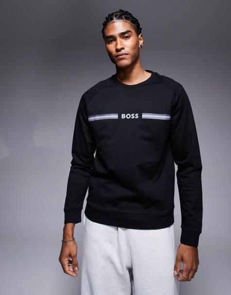 Maglia Di Tuta Uomo BOSS Soody - 95% Cotone, 5% Elastan, Manica Lunga, Vita Elastica, Comoda E Morbida