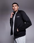 [BOSS Bodywear] BOSS Bodywear Authentic full zip sweat jacket regular fit in black XS black