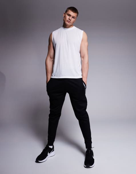 BOSS – Bodywear – Authentic-Jogginghose in Schwarz mit Streifen-Logo - view 1
