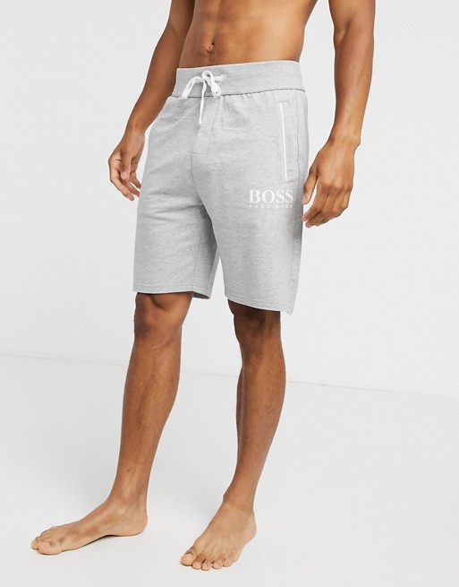 BOSS bodywear Authentic logo shorts in grey