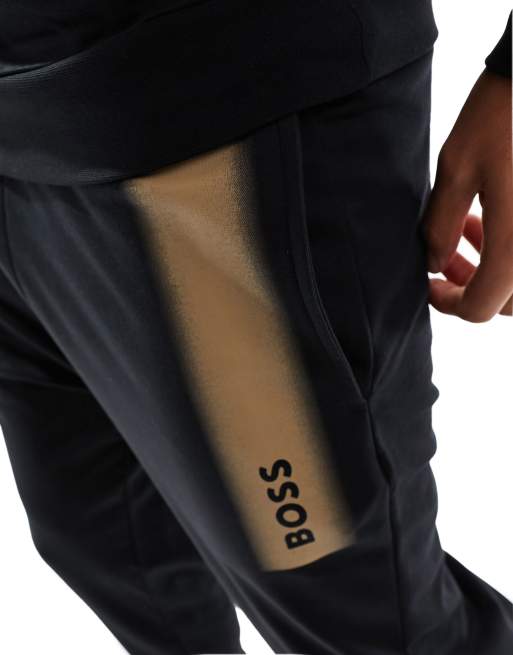 BOSS Bodywear Authentic Pantalon de jogging a logo imprime Noir