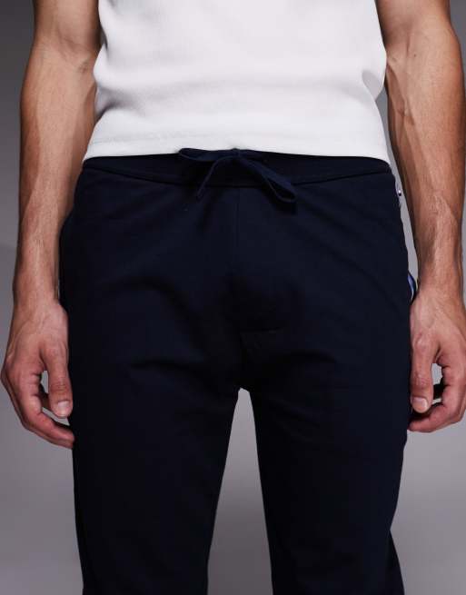 BOSS Bodywear - Authentic - Pantalon de jogging confort rayé à logo - Bleu marine, 4 de 5