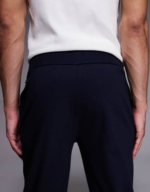 BOSS Bodywear - Authentic - Pantalon de jogging confort rayé à logo - Bleu marine, 5 de 5