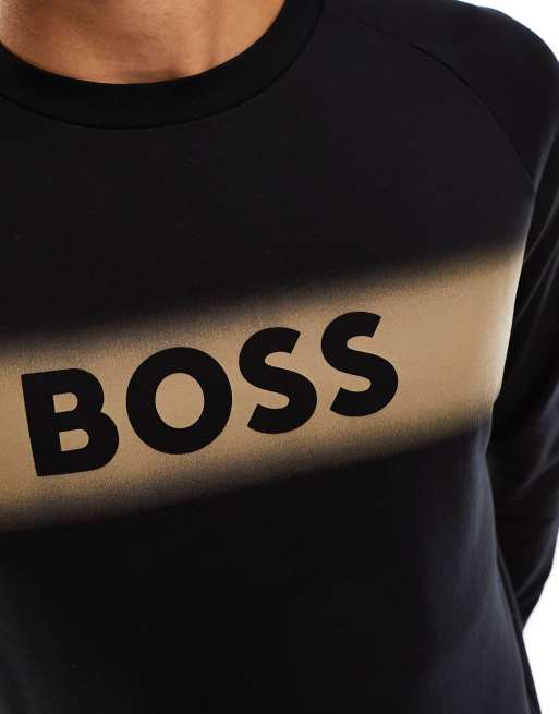 Hugo boss black on sale and gold sweatshirt