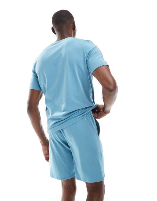 BOSS – Bodywear – Blå jersey-shorts, del av set, 2 av 5