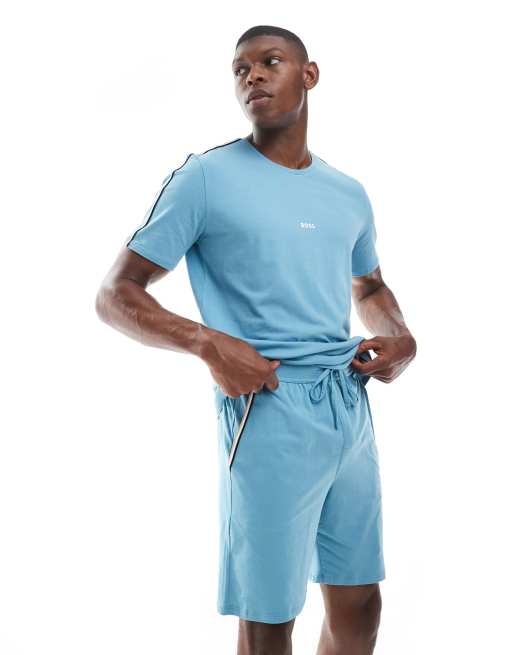 BOSS – Bodywear – Blå jersey-shorts, del av set, 4 av 5