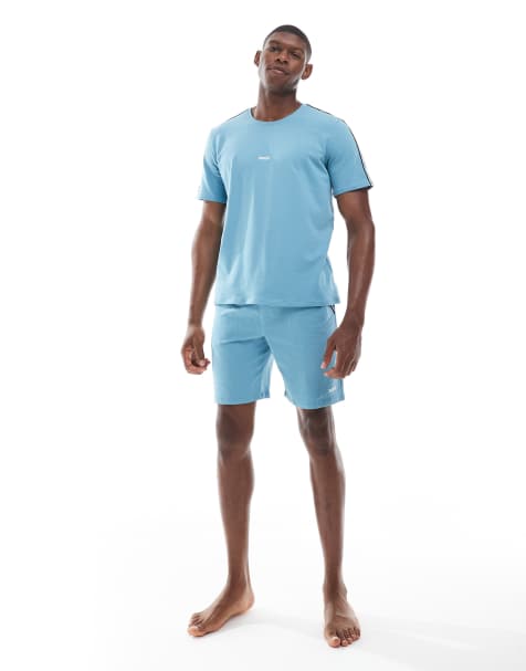 BOSS Bodywear - Blå jerseyshorts - Del af sæt - view 1