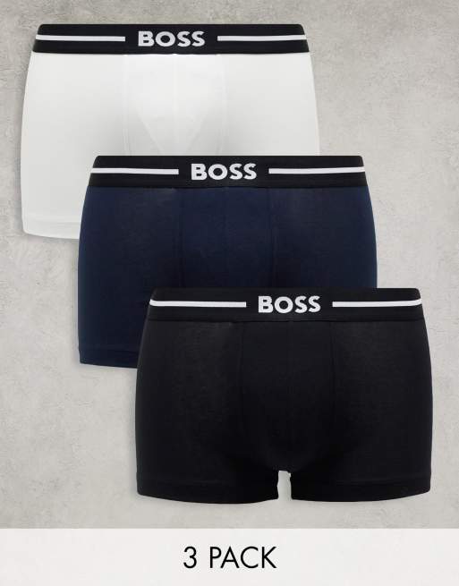 BOSS Bodywear Bold 3 pack trunks in multi