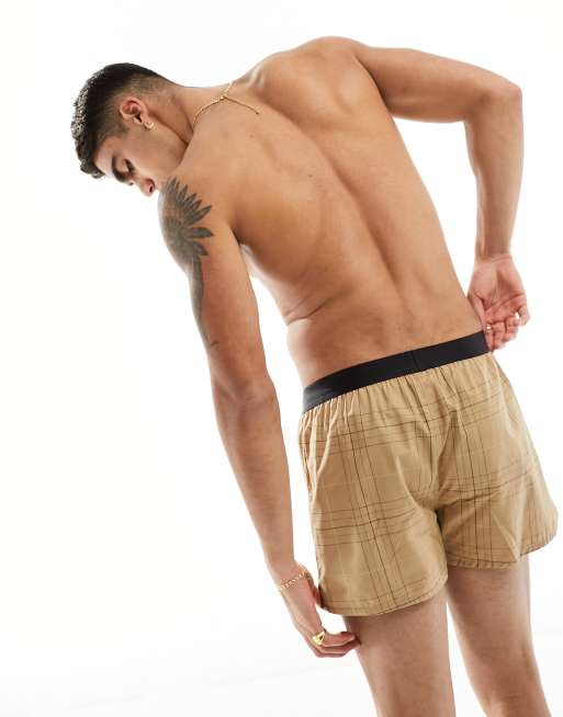 Boss Bodywear - Boxer neri e a quadri, 4 di 4