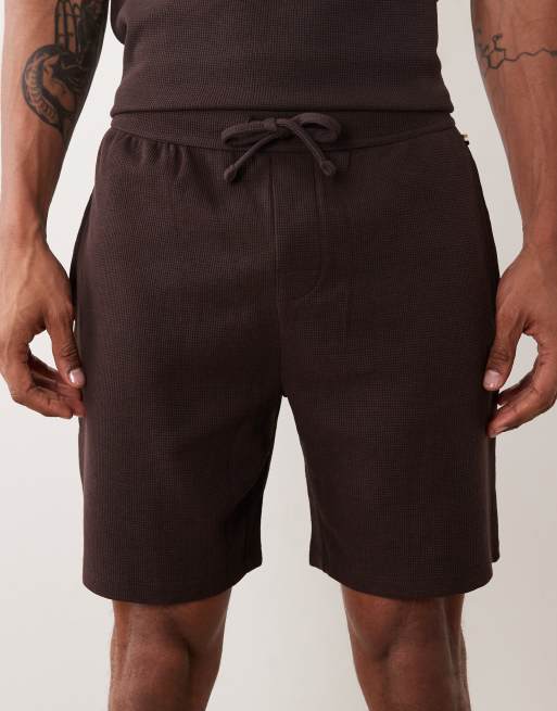 BOSS Bodywear – Bruna, våfflade mysshorts, del av set, 5 av 5