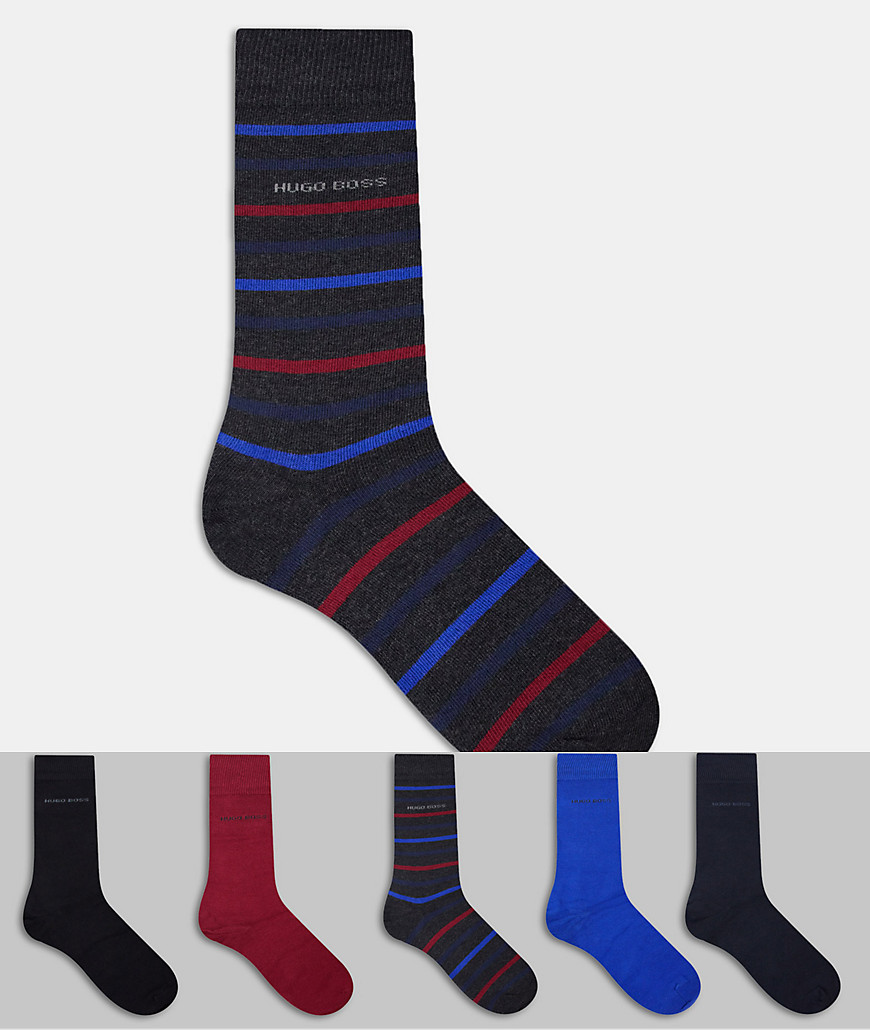 BOSS Bodywear - Cadeauset met 5 paar sokken in meerdere kleuren-Multikleur