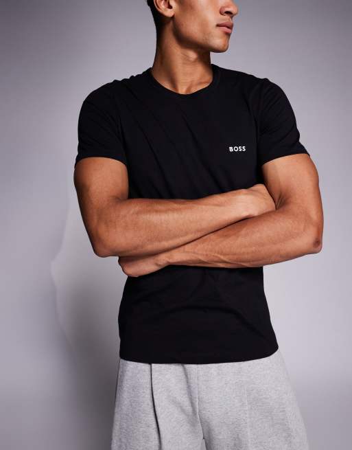 BOSS Bodywear Classic pack logo t-shirt regular fit in black