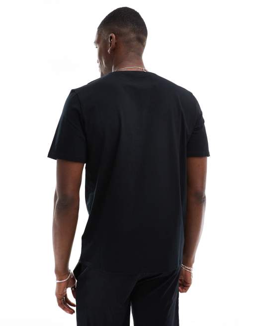 BOSS Bodywear co-ord unique t-shirt in black, 2 of 4