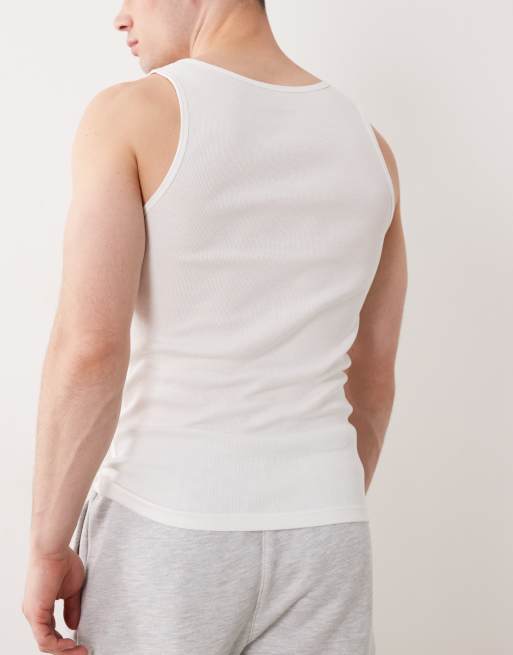 BOSS Bodywear - Confezione da 3 canotte multicolore a coste con logo, 4 di 5