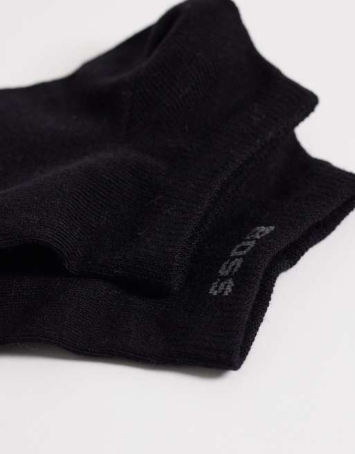 BOSS Bodywear - Confezione da 3 paia di calzini neri con logo, 3 di 3