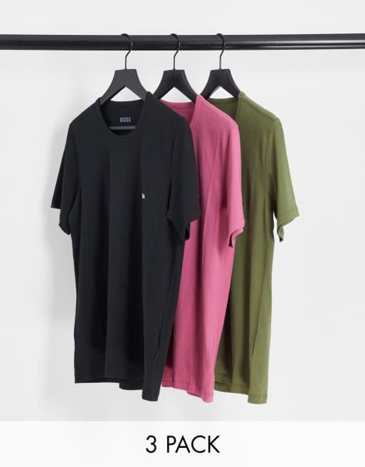BOSS Bodywear - Confezione da 3 t-shirt multicolore