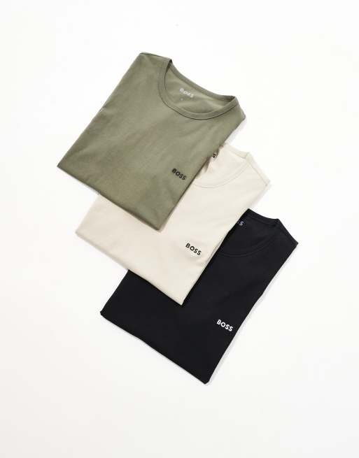 BOSS Bodywear - Confezione da 3 T-shirt multicolore