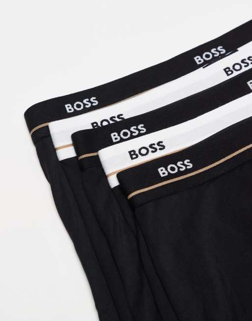 BOSS Bodywear - Confezione da 5 boxer aderenti neri, 2 di 3