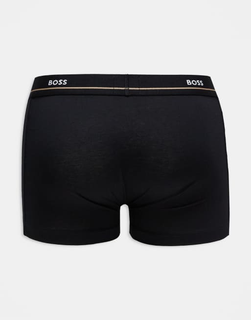 BOSS Bodywear - Confezione da 5 boxer aderenti neri, 3 di 3