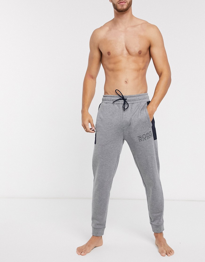 BOSS - Bodywear - Contemporary - Joggingbroek met enkelboorden in grijs