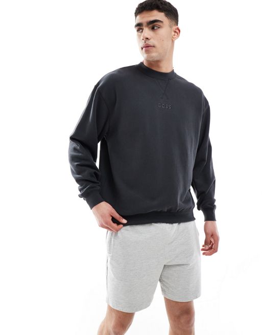 BOSS Bodywear – Contemporary – Sweatshirt in Schwarz, Kombiteil