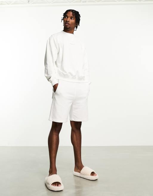 BOSS - Bodywear - Contemporary - Sweatshirt met logo in wit, 3 van 4