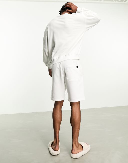 BOSS - Bodywear - Contemporary - Sweatshirt met logo in wit, 4 van 4