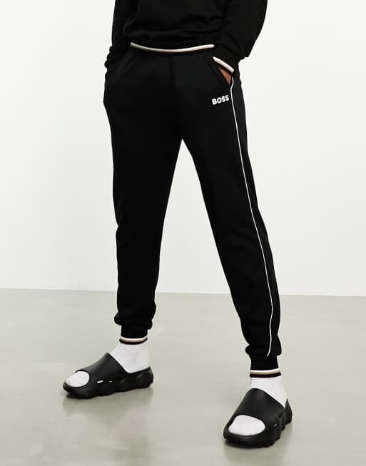 Boss Bodywear core logo joggers in black ASOS