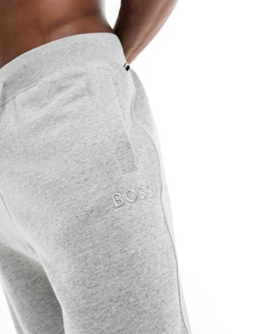 Boss bodywear lounge discount logo tracksuit grey