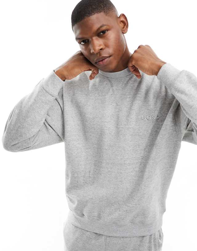 BOSS Bodywear - cozy lounge sweatshirt in grey