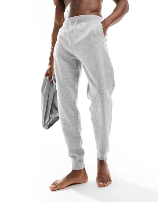 BOSS Bodywear cozy lounge trackies in grey ASOS