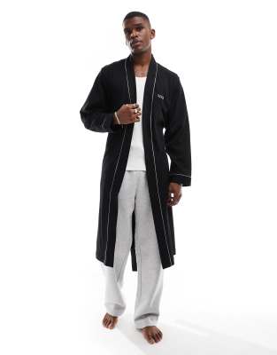 BOSS Bodywear BOSS Bodywear dressing gown in black