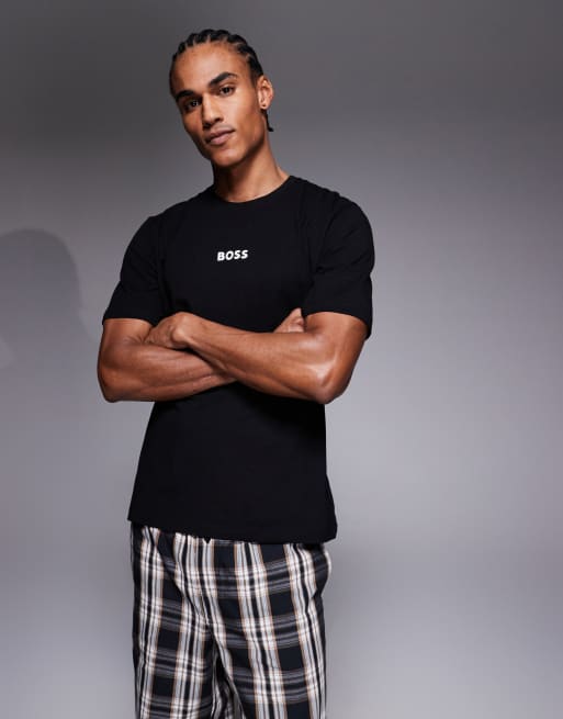 BOSS Bodywear easy lounge t-shirt pyjama gift set in black, 2 of 5